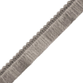 Saisons Brush Fringe Trim by Samuel & Sons in Granite