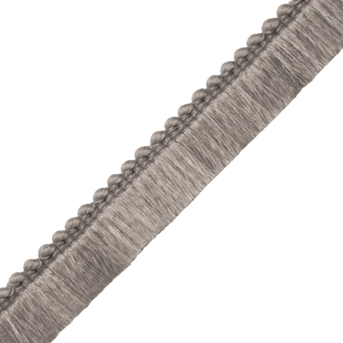 Saisons Brush Fringe Trim by Samuel & Sons in Granite