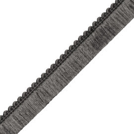 Saisons Brush Fringe Trim by Samuel & Sons in Charcoal