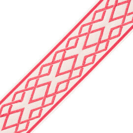 Saisons Interlink Border Trim by Samuel & Sons in Azalea