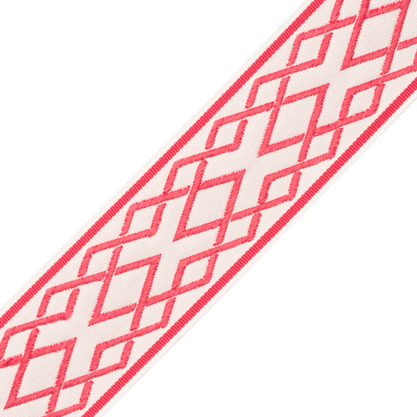 Saisons Interlink Border Trim by Samuel & Sons in Azalea