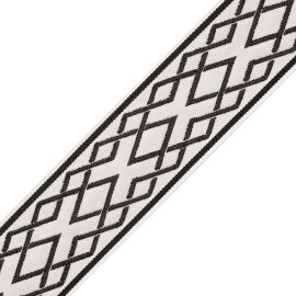 Saisons Interlink Border Trim by Samuel & Sons in Jet