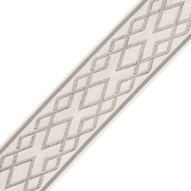Saisons Interlink Border Trim by Samuel & Sons in Stone