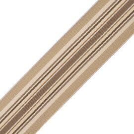 Saisons Stripe Border Trim by Samuel & Sons in Sand Dune