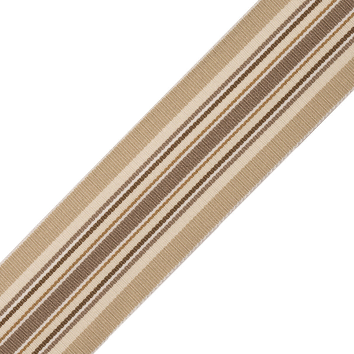 Saisons Stripe Border Trim by Samuel & Sons in Sand Dune