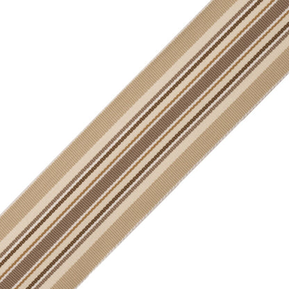Saisons Stripe Border Trim by Samuel & Sons in Sand Dune