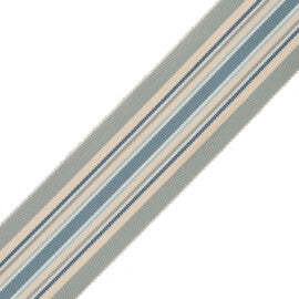 Saisons Stripe Border Trim by Samuel & Sons in Mist