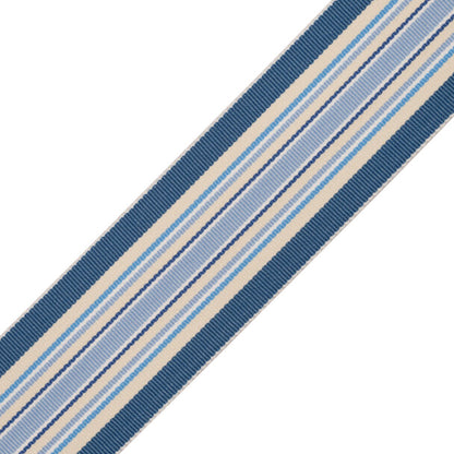 Saisons Stripe Border Trim by Samuel & Sons in Marine