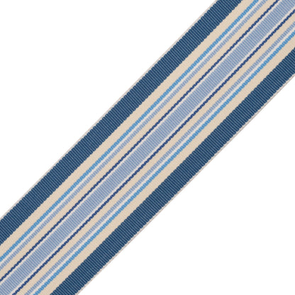Saisons Stripe Border Trim by Samuel & Sons in Marine