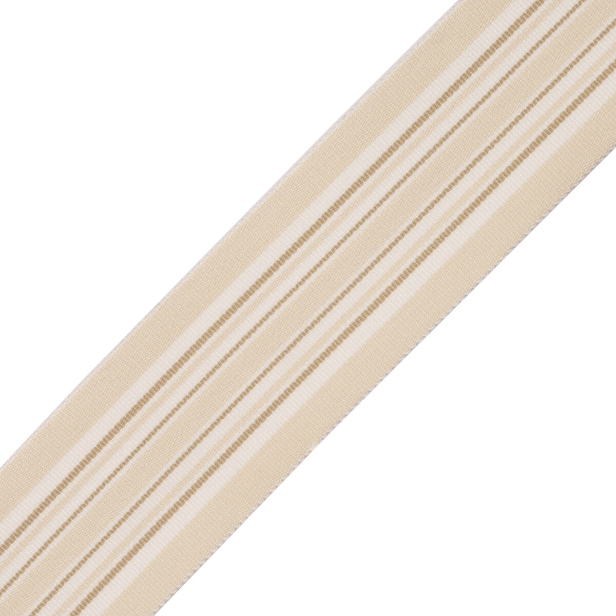 Saisons Stripe Border Trim by Samuel & Sons in Canvas