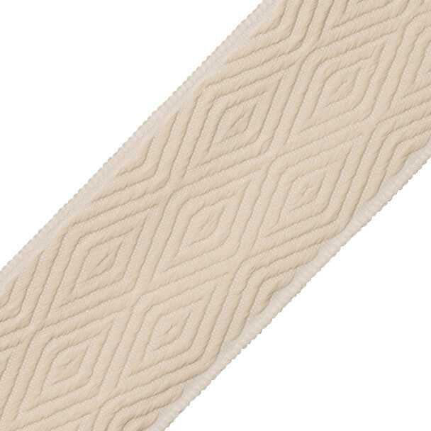 Saisons Diamond Border Trim by Samuel & Sons in Canvas