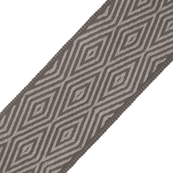Saisons Diamond Border Trim by Samuel & Sons in Slate