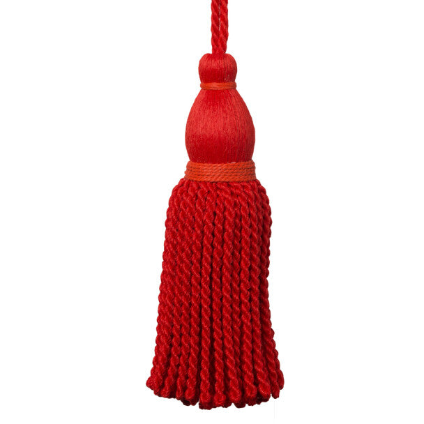 Saisons Key Tassel Trim by Samuel & Sons in Geranium