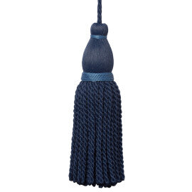 Saisons Key Tassel Trim by Samuel & Sons in Polo