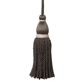 Saisons Key Tassel Trim by Samuel & Sons in Charcoal