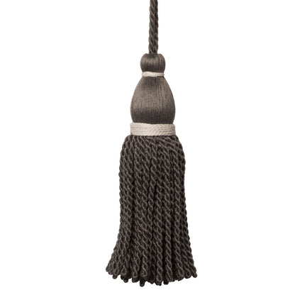 Saisons Key Tassel Trim by Samuel & Sons in Charcoal