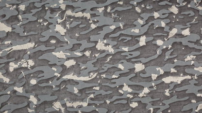 Camo Isole Charcoal & gold texture
