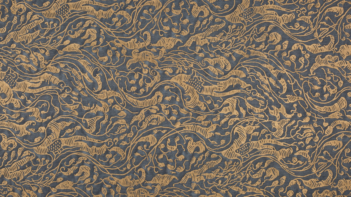 Leopardi Dark blue & gold