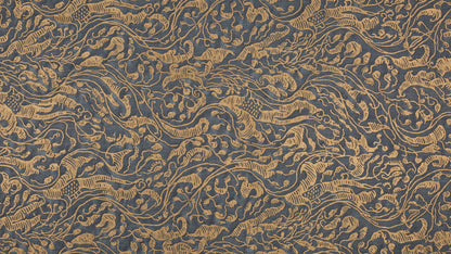 Leopardi Dark blue & gold