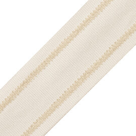 Nantucket Strie Border Trim by Samuel & Sons in Creme