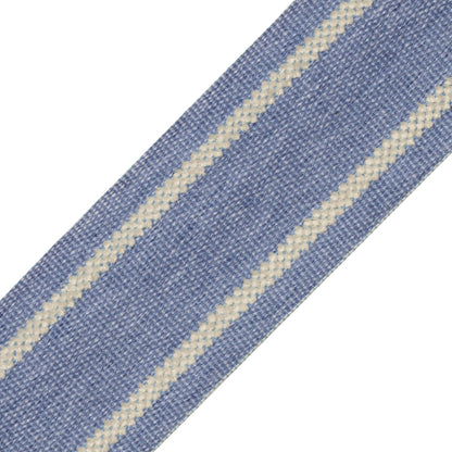 Nantucket Strie Border Trim by Samuel & Sons in Denim