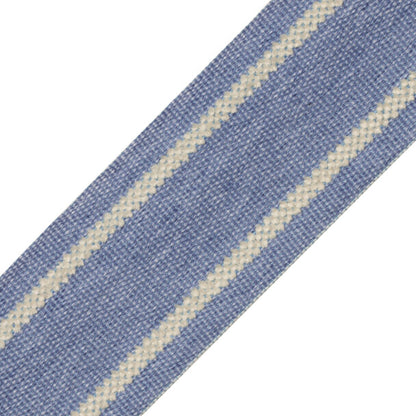 Nantucket Strie Border Trim by Samuel & Sons in Denim