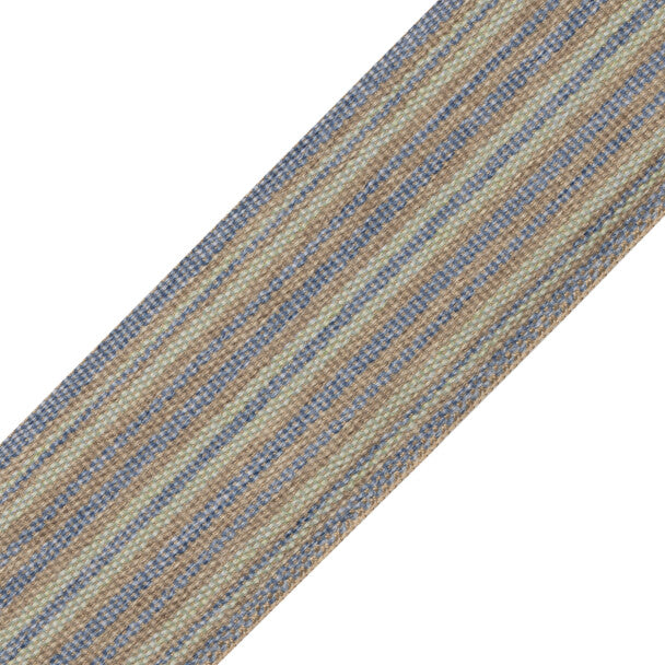 Newport Striped Border Trim by Samuel & Sons in Caspian