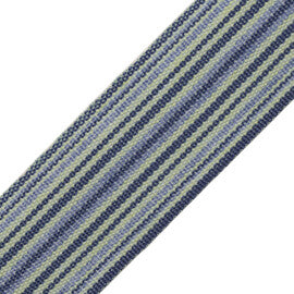 Newport Striped Border Trim by Samuel & Sons in Pacific