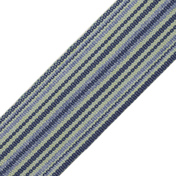 Newport Striped Border Trim by Samuel & Sons in Pacific