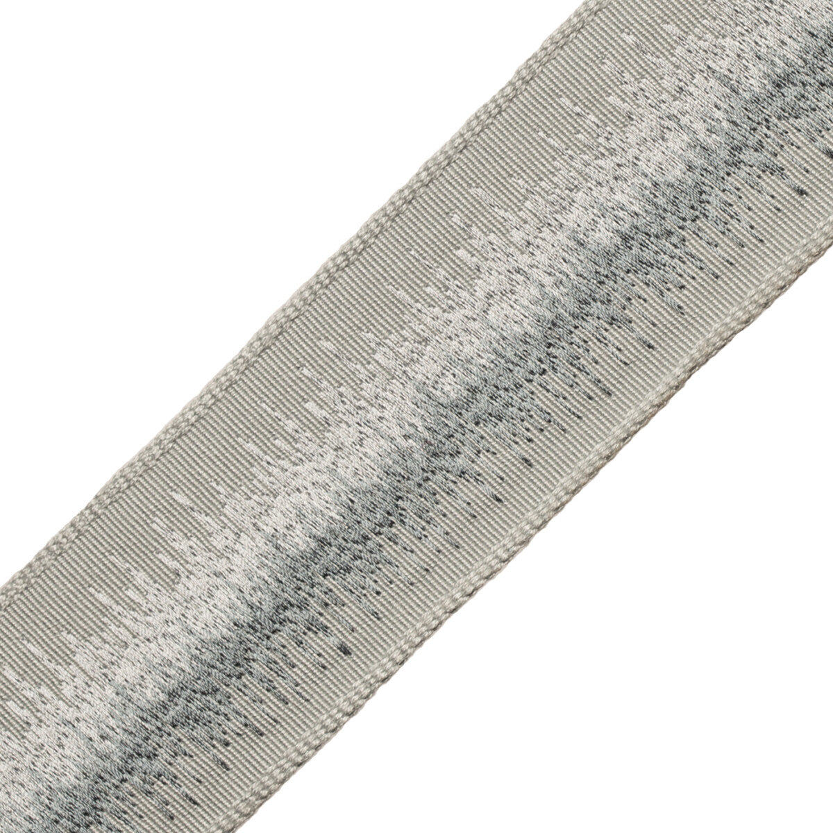 Tenga Embroidered Border Trim by Samuel & Sons in Glass