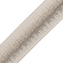 Tenga Embroidered Border Trim by Samuel & Sons in Rice Paper