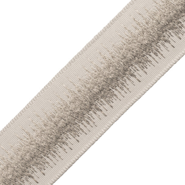 Tenga Embroidered Border Trim by Samuel & Sons in Rice Paper