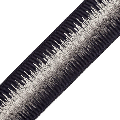 Tenga Embroidered Border Trim by Samuel & Sons in Moonbeam