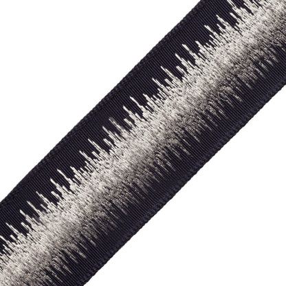 Tenga Embroidered Border Trim by Samuel & Sons in Moonbeam