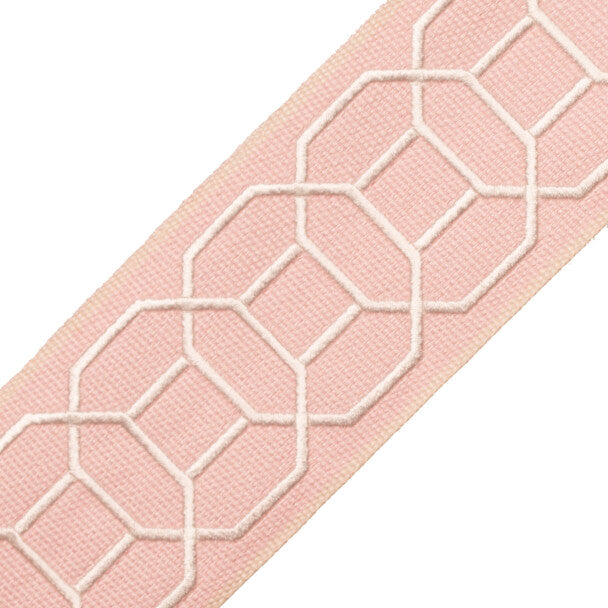 Sakiori Embroidered Border Trim by Samuel & Sons in Blush
