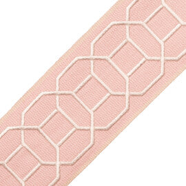 Sakiori Embroidered Border Trim by Samuel & Sons in Blush