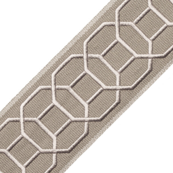 Sakiori Embroidered Border Trim by Samuel & Sons in Mist
