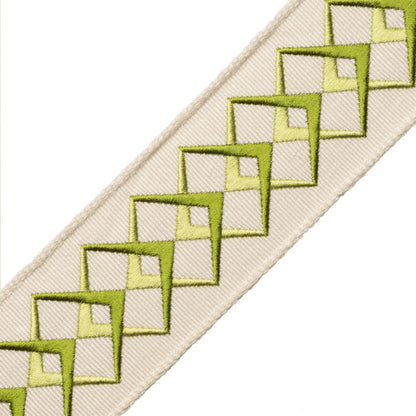Heko Embroidered Border Trim by Samuel & Sons in Bamboo