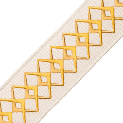 Heko Embroidered Border Trim by Samuel & Sons in Sun