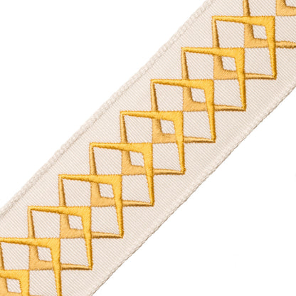 Heko Embroidered Border Trim by Samuel & Sons in Sun