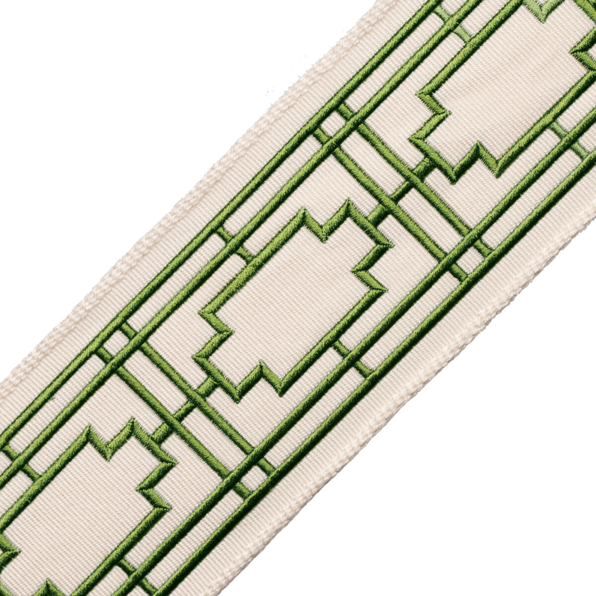 Nagoya Embroidered Border Trim by Samuel & Sons in Gingko