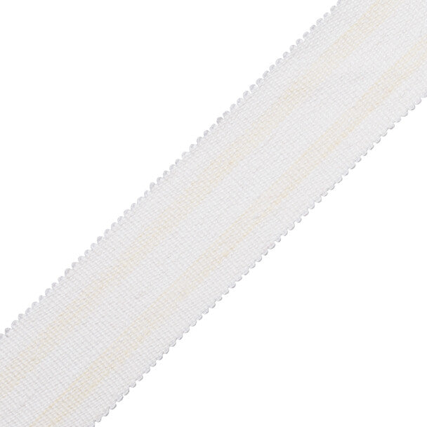 Callen Striped Border Trim by Samuel & Sons in Vanilla