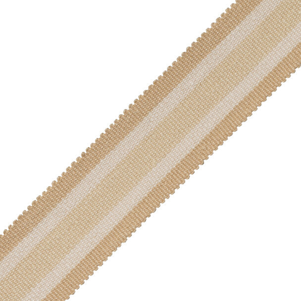 Callen Striped Border Trim by Samuel & Sons in Chamois