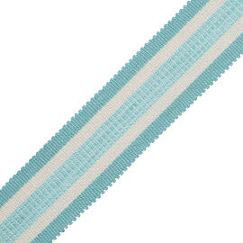 Callen Striped Border Trim by Samuel & Sons in Turk