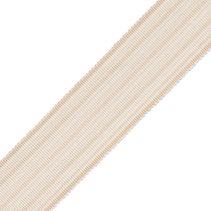 Preston Silk Striped Border Trim by Samuel & Sons in Oyster