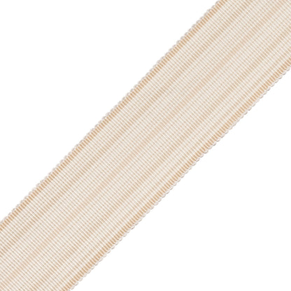 Preston Silk Striped Border Trim by Samuel & Sons in Oyster
