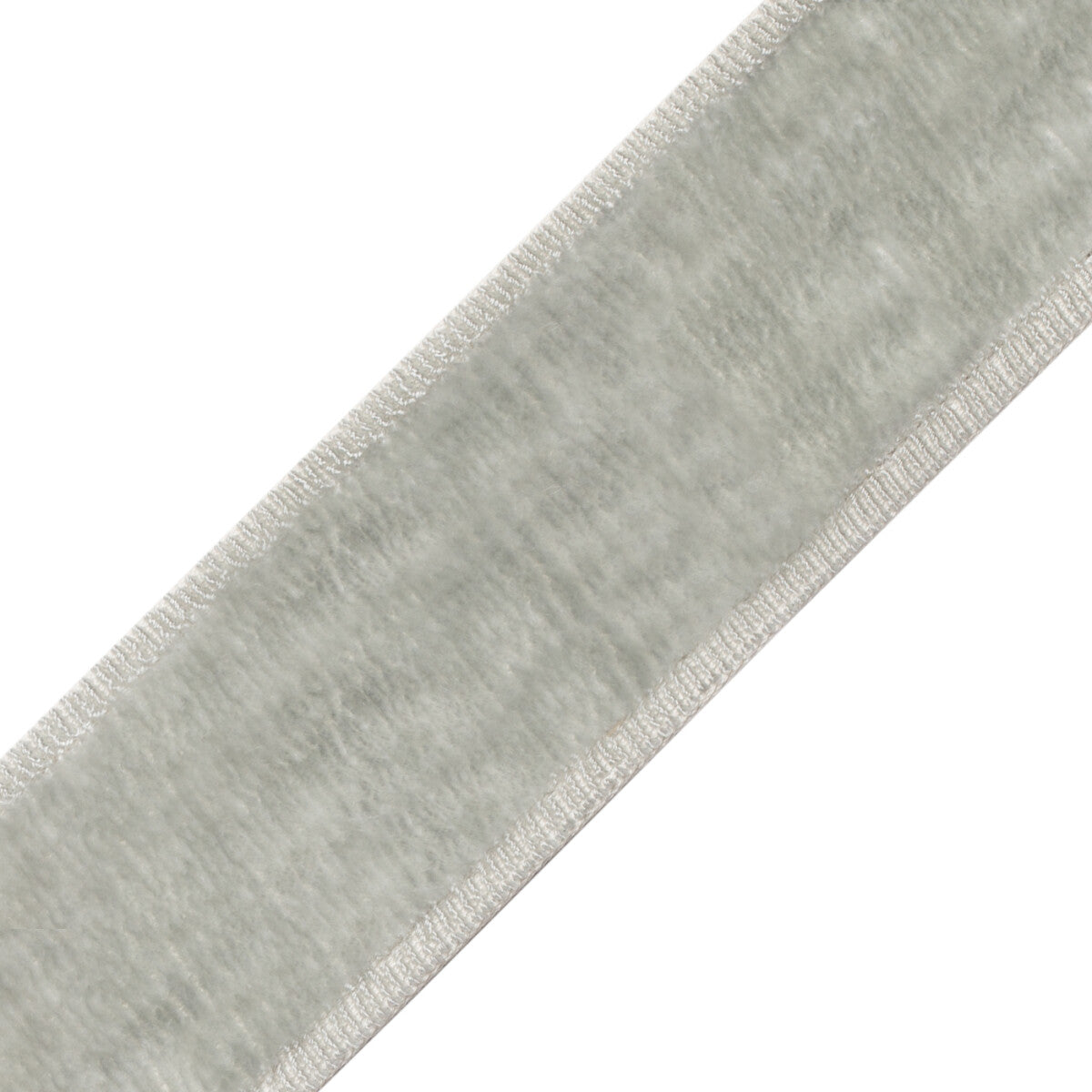 Sloane Velvet Border Trim by Samuel & Sons in Silver