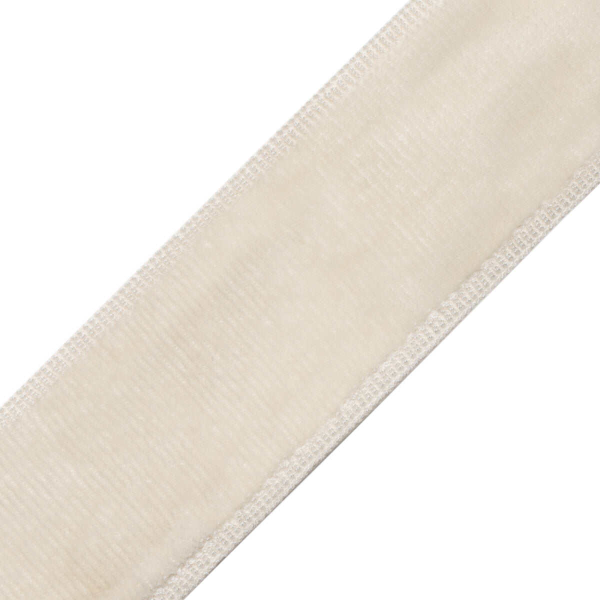 Sloane Velvet Border Trim by Samuel & Sons in Alabaster