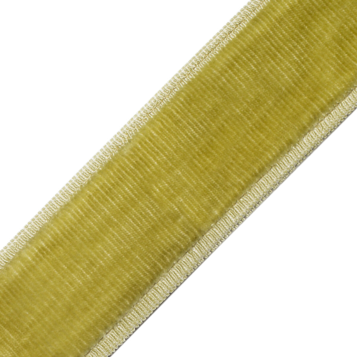 Sloane Velvet Border Trim by Samuel & Sons in Lemongrass