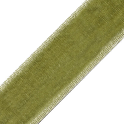 Sloane Velvet Border Trim by Samuel & Sons in Pear